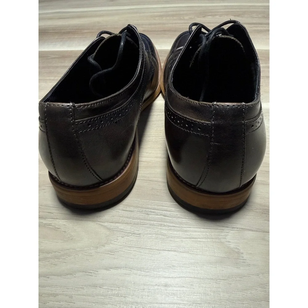Stacy Adams‎ Oxford Shoes Mens 11M Brown Leather Wingtip 25078-011 Dress Brogue